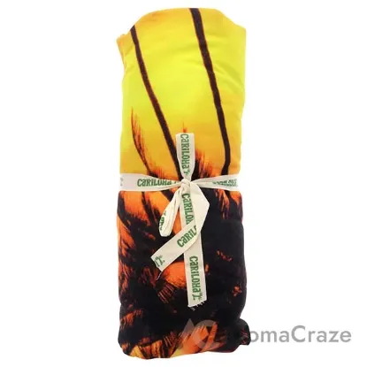 Picture of Round Bamboo Beach Towel - Palm Sunset by Cariloha for Unisex - 1 Pc Towel