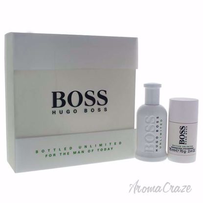 Boss Bottled Unlimited by Hugo Boss for Men - 2 Pc Gift Set 