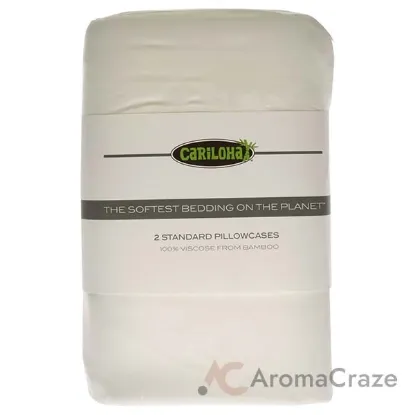 Picture of Classic Bamboo Pillowcase Set - White-Standard by Cariloha for Unisex - 2 Pc Pillowcase