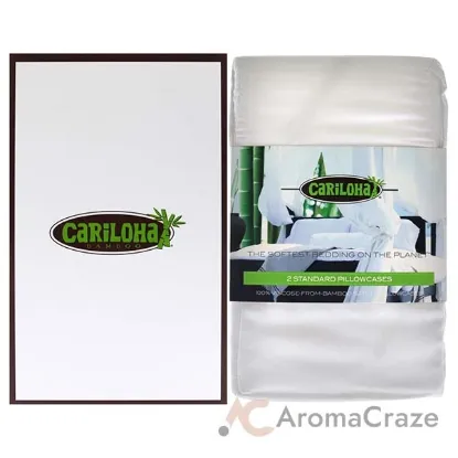 Picture of Resort Bamboo Pillowcase Set - White-Standard by Cariloha for Unisex - 2 Pc Pillowcase