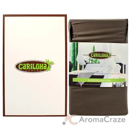 Picture of Resort Bamboo Pillowcase Set - Onyx-King by Cariloha for Unisex - 2 Pc Pillowcase