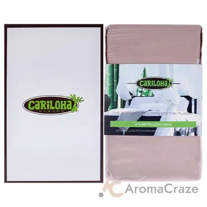 Picture of Resort Bamboo Pillowcase Set - Blush-King by Cariloha for Unisex - 2 Pc Pillowcases