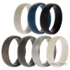 Picture of Silicone Wedding 6mm Smooth Solid Ring Set by ROQ for Men - 7 x 7 mm Ring
