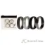 Picture of Silicone Wedding 6mm Smooth Ring Set - Black Camo by ROQ for Men - 4 x 10 mm Ring