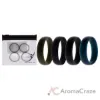 Picture of Silicone Wedding 6mm Smooth Ring Solid Set by ROQ for Men - 4 x 11 mm Ring