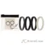 Picture of Silicone Wedding Stackble Lines Ring Set -Black-White by ROQ for Women - 4 x 5 mm Ring