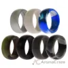 Picture of Silicone Wedding Ring Set - Camo by ROQ for Men - 7 x 8 mm Ring