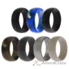 Picture of Silicone Wedding Ring Set - Camo by ROQ for Men - 7 x 10 mm Ring