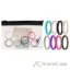 Picture of Silicone Wedding Stackble Lines Ring Set - MultiColor by ROQ for Women - 8 x 6 mm Ring