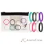 Picture of Silicone Wedding Stackble Lines Ring Set - MultiColor by ROQ for Women - 8 x 7 mm Ring