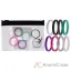 Picture of Silicone Wedding Stackble Lines Ring Set - MultiColor by ROQ for Women - 8 x 8 mm Ring