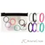 Picture of Silicone Wedding Stackble Lines Ring Set - MultiColor by ROQ for Women - 8 x 9 mm Ring