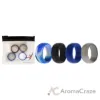 Picture of Silicone Wedding Ring Set - Blue-Camo by ROQ for Men - 4 x 7 mm Ring