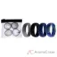 Picture of Silicone Wedding Ring Set - Blue-Camo by ROQ for Men - 4 x 15 mm Ring