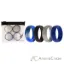 Picture of Silicone Wedding Ring Set - Blue-Camo by ROQ for Men - 4 x 16 mm Ring