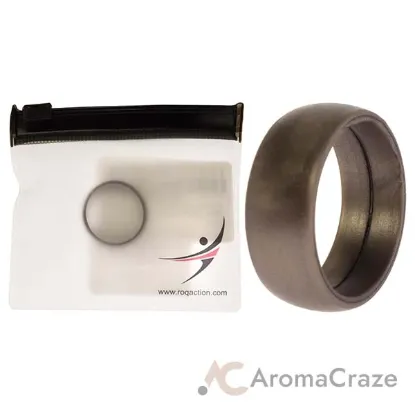 Picture of Silicone Wedding Ring - Grey by ROQ for Men - 11 mm Ring