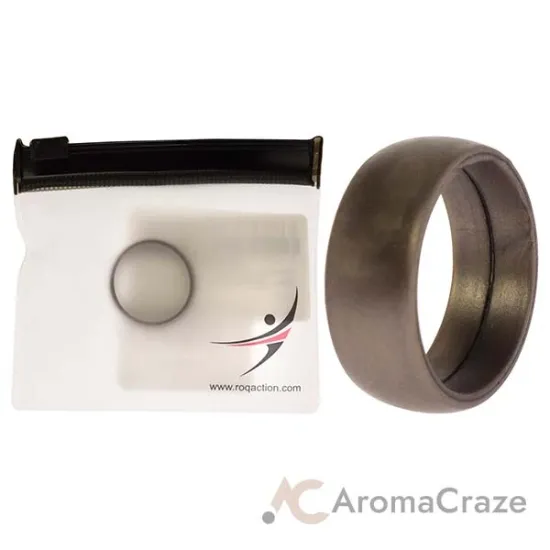 Picture of Silicone Wedding Ring - Grey by ROQ for Men - 11 mm Ring