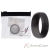 Picture of Silicone Wedding Ring - Grey by ROQ for Men - 14 mm Ring