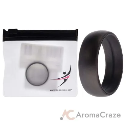 Picture of Silicone Wedding Ring - Grey by ROQ for Men - 14 mm Ring