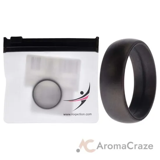 Picture of Silicone Wedding Ring - Grey by ROQ for Men - 14 mm Ring