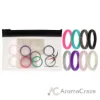 Picture of Silicone Wedding Stackble Point Ring Set - MultiColor by ROQ for Women - 8 x 5 mm Ring