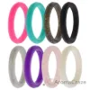 Picture of Silicone Wedding Stackble Point Ring Set - MultiColor by ROQ for Women - 8 x 5 mm Ring