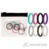 Picture of Silicone Wedding Stackble Point Ring Set - MultiColor by ROQ for Women - 8 x 6 mm Ring