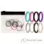 Picture of Silicone Wedding Stackble Point Ring Set - MultiColor by ROQ for Women - 8 x 6 mm Ring