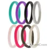 Picture of Silicone Wedding Stackble Point Ring Set - MultiColor by ROQ for Women - 8 x 11 mm Ring