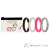 Picture of Silicone Wedding Stackble Point Ring Set - Pink by ROQ for Women - 4 x 4 mm Ring