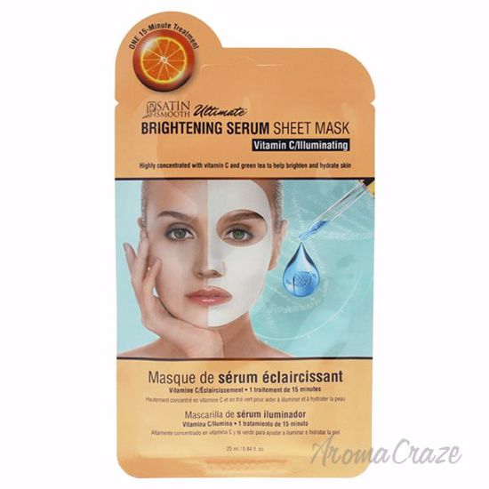 Brightening Serum Sheet Mask by Satin Smooth for Unisex - 0.