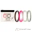 Picture of Silicone Wedding Stackble Point Ring Set - Pink by ROQ for Women - 4 x 9 mm Ring