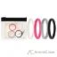 Picture of Silicone Wedding Stackble Point Ring Set - Pink by ROQ for Women - 4 x 10 mm Ring