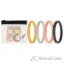 Picture of Silicone Wedding Stackble Lines Ring Set - Metal by ROQ for Women - 4 x 8 mm Ring