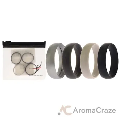 Picture of Silicone Wedding 6mm Smooth Ring by ROQ for Men - 10 mm Ring