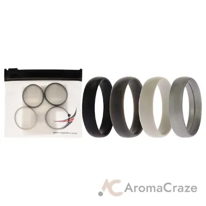 Picture of Silicone Wedding 6mm Smooth Ring by ROQ for Men - 13 mm Ring