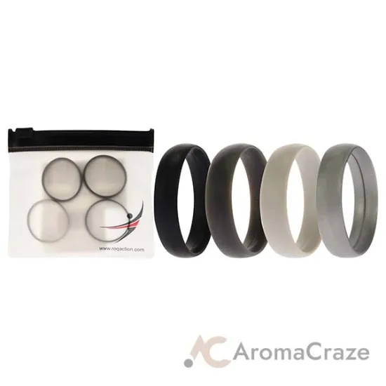 Picture of Silicone Wedding 6mm Smooth Ring by ROQ for Men - 13 mm Ring