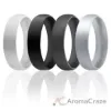 Picture of Silicone Wedding 6mm Smooth Ring by ROQ for Men - 14 mm Ring