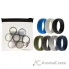 Picture of Silicone Wedding Solid Ring Set by ROQ for Men - 7 x 12 mm Ring