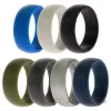Picture of Silicone Wedding Solid Ring Set by ROQ for Men - 7 x 12 mm Ring