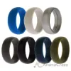 Picture of Silicone Wedding Solid Ring Set by ROQ for Men - 7 x 13 mm Ring