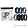 Picture of Silicone Wedding Solid Ring Set by ROQ for Men - 7 x 15 mm Ring