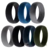 Picture of Silicone Wedding Solid Ring Set by ROQ for Men - 7 x 15 mm Ring
