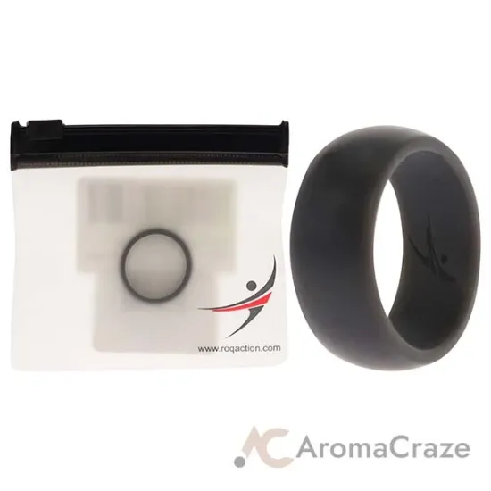 Picture of Silicone Wedding Ring - Grey by ROQ for Men - 9 mm Ring