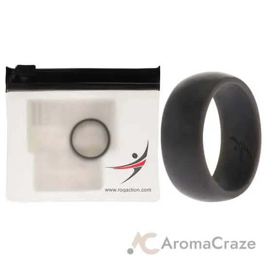 Picture of Silicone Wedding Ring - Grey by ROQ for Men - 10 mm Ring