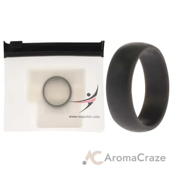 Picture of Silicone Wedding Ring - Grey by ROQ for Men - 13 mm Ring