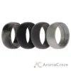 Picture of Silicone Wedding Ring - Black-Camo by ROQ for Men - 4 x 7 mm Ring