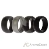 Picture of Silicone Wedding Ring - Black-Camo by ROQ for Men - 4 x 8 mm Ring
