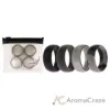 Picture of Silicone Wedding Ring - Black-Camo by ROQ for Men - 4 x 12 mm Ring