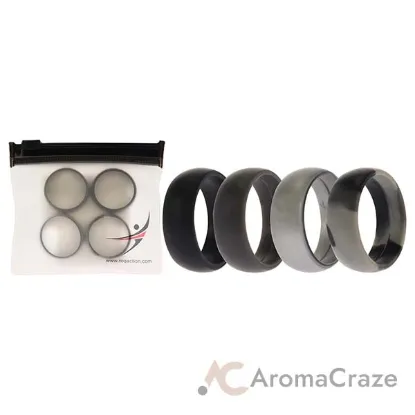 Picture of Silicone Wedding Ring - Black-Camo by ROQ for Men - 4 x 12 mm Ring
